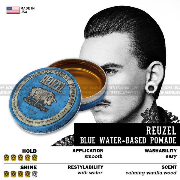 Reuzel - Blue Strong Hold Water-Based Pomade