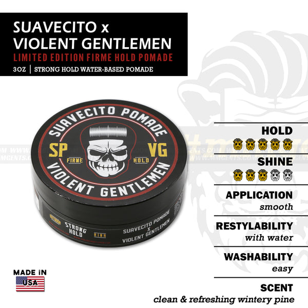 Suavecito X Violent Gentlemen Limited Edition Firme Hold Pomade