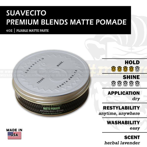 Suavecito - Premium Blends MATTE Pomade