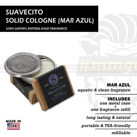 Suavecito - Solid Cologne (Mar Azul - Aquatic & Clean Fragrance)
