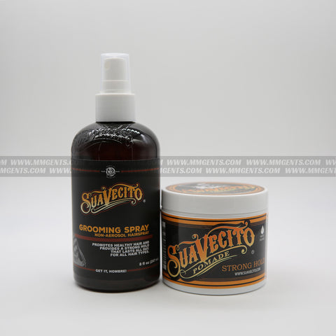 Suavecito - Daily Essential Combo A (Suavecito Firme Hold Pomade + Suavecito Grooming Spray)