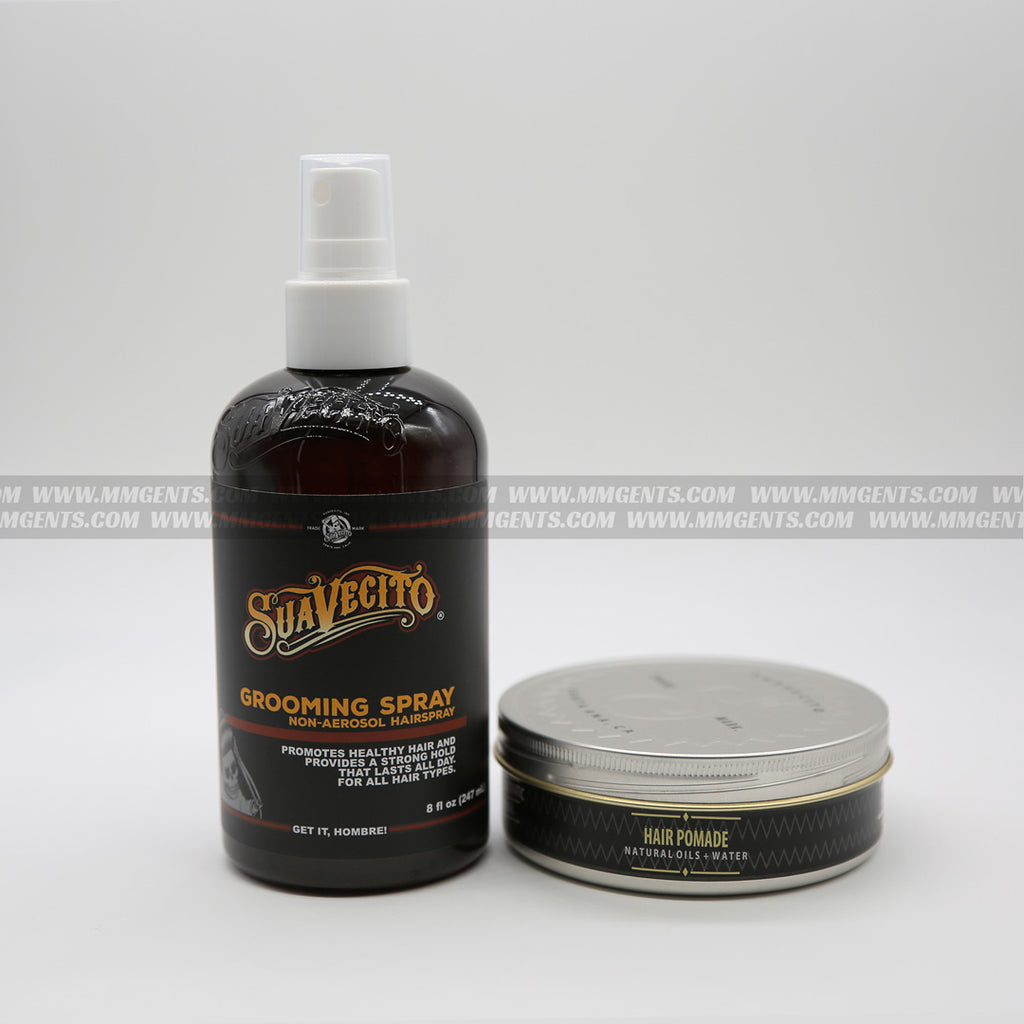 Suavecito - Daily Essential Combo C (Suavecito Premium Blends Hair Pomade + Suavecito Grooming Spray)
